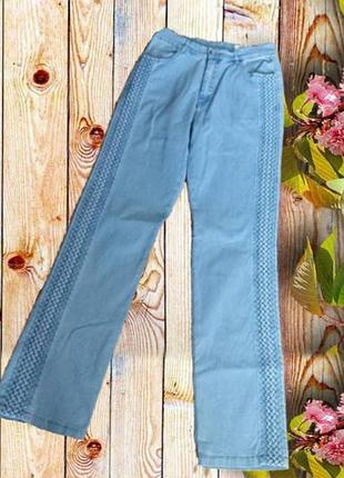 🌹🌹lafeipiza джинси жіночі висока посадка блакитні 48🌹🌹