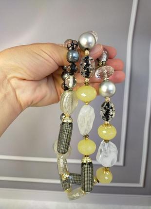 Ожерелье с крупными бусинами