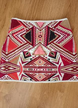 Юбка мини в этническом стиле