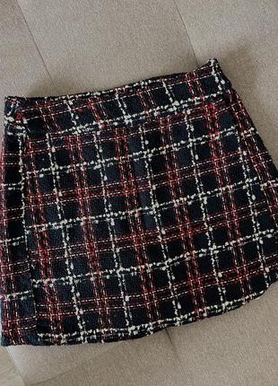 Твідова спідниця-шорти