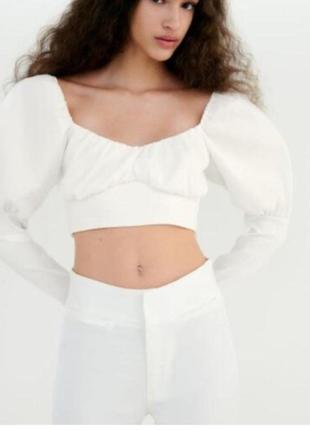 Білий топ fluffy ☁️