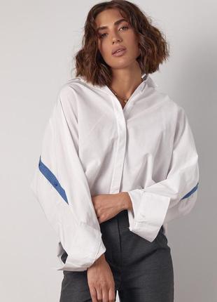 ▪️жіноча сорочка oversize з гудзиками на спинці | 6835