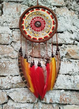 Ловец снов стихия огня оригинальный декор подарок