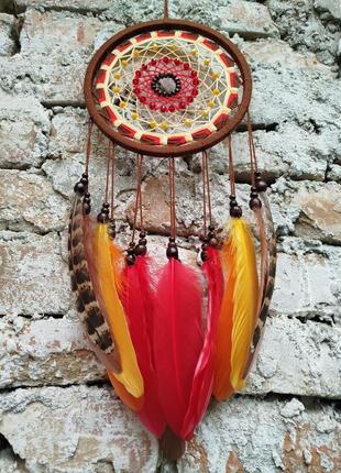 Ловец снов стихия огня оригинальный декор подарок