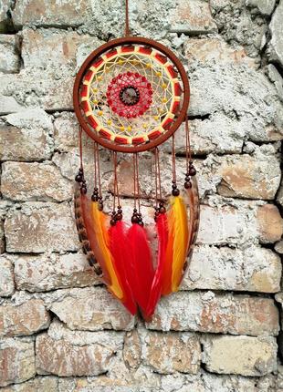 Ловец снов стихия огня оригинальный декор подарок