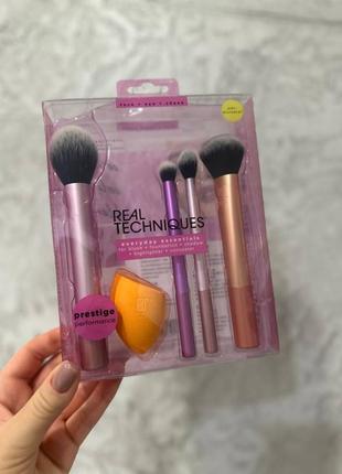 Набір пензлів для макіяжу real techniques оригінал кисти для макияж3 фото