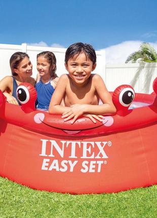 Басейн надувний дитячий "корб" intex crab easy set 183 х 56 см.1 фото