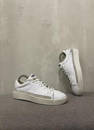 Кожаные кроссовки кеды обуви nike blazer