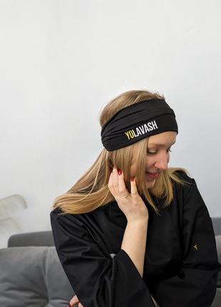 Пов'язка кухаря, офіціанта з вашим логотипом | брендування вишивкою2 фото