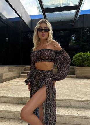 Топ та спідниця на резинці. тканина легка та приємна до тіла💋💋💋