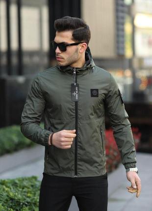 Куртка мужская базовая в стиле stone island6 фото