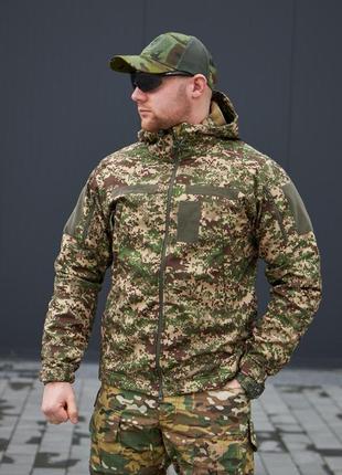 Куртка soft shell хижак military