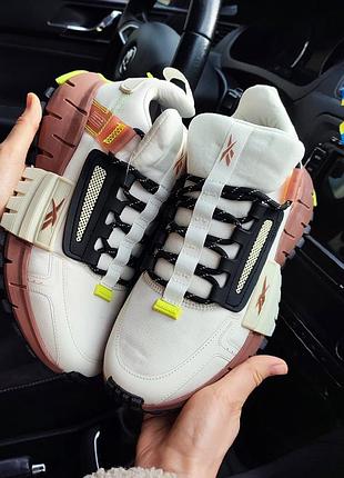 🔥чоловічі кросівки reebok zig tubular edge сірі з помаранчевим🔥