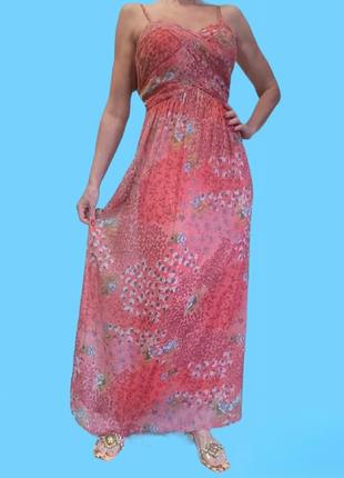 Платье макси , прозрачное