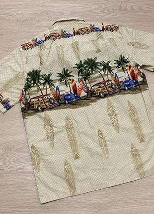 Сорочка гавайка вінтаж made in usa vintage hawaiian3 фото