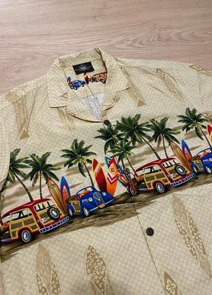 Сорочка гавайка вінтаж made in usa vintage hawaiian2 фото