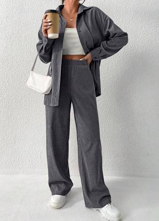 Женский костюм микровельвет10 фото