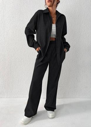 Женский костюм микровельвет8 фото