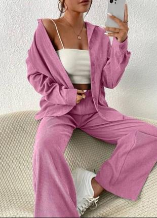 Женский костюм микровельвет7 фото