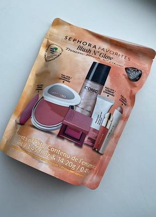 Новинка! лімітований набір sephora favorites blush n' glow blush makeup value set