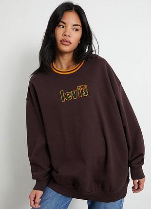 Женский оригинальный свитшот levi's graphic prism crew crew fuzzy poster