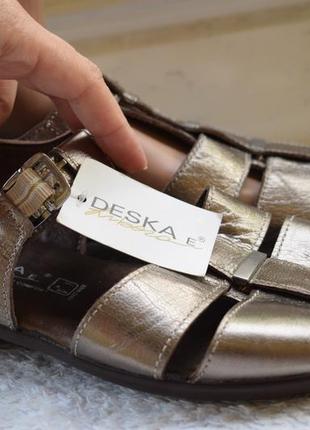 Шкіряні босоніжки сандалії deska orthopedic розмір 42 27 см