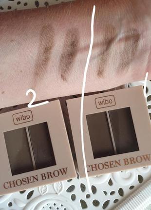 Wibo chosen brow палетки тени -пудры для бровей