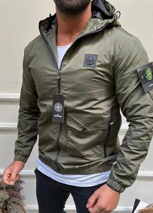 Куртка чоловіча базова в стилі stone island