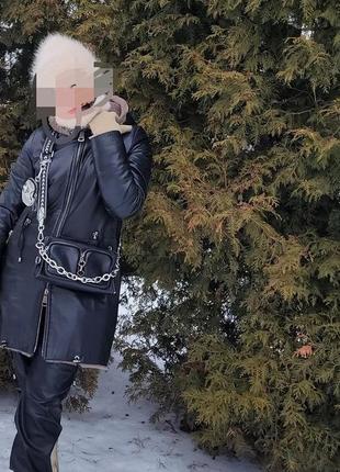 Продам кожаную дублёнку