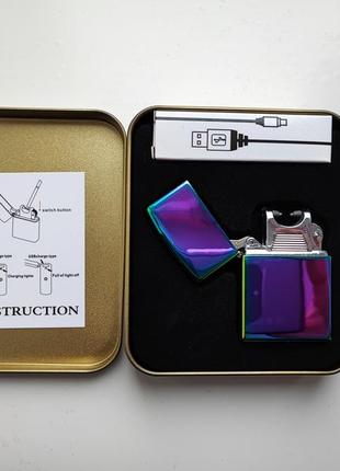 Электроимпульсная зажигалка jinlun 215 дуговая usb
