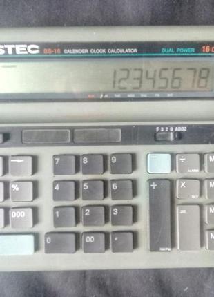 Калькулятор bistec bs-16 c часами