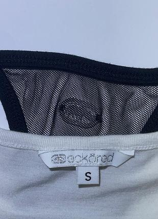 Женское прозрачное короткое платье-сетка с белой подкладкой фирмы eckōred (ecko unltd)5 фото