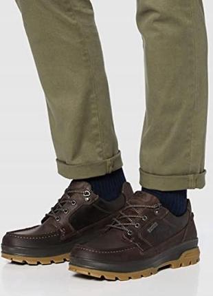 Чоловічі напівчоботи ecco rugged track gore-tex коричневі  р.45