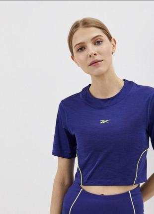Спортивный набор костюм топ и лосины фиолетовый reebok