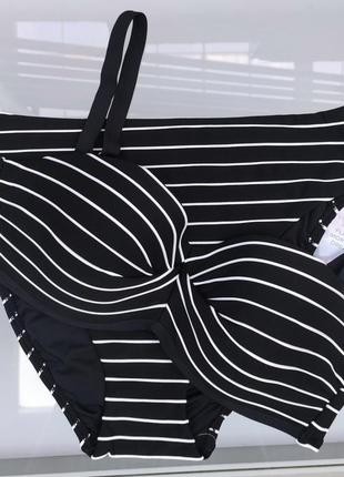Купальник женский раздельный бандо высокие плавки tm atlantic beach