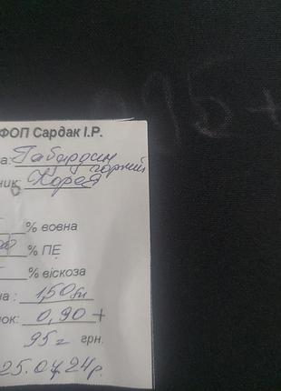 Габардин черный.