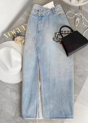 Кружевная длинная юбка zara