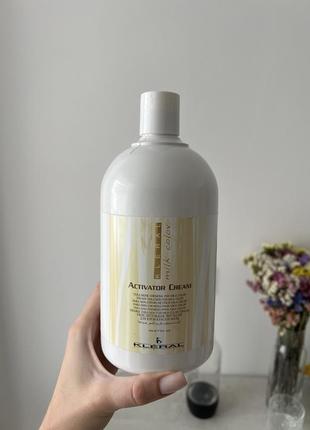 Kleral system activator cream окислювач окислитель для безаміачної фарби oxigen milk color 1000 мл
