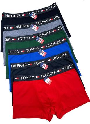 Модель tommy hilfiger чорна резинка (5 штук в коробці)