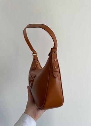 JW Anderson small Chain Lid bucket bag GANNI Purple, женская кожаная сумка, жеncкая кожаная сумка7 фото