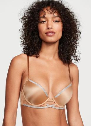 Бюстгальтер пуш-ап зі стразами victoria's secret very sexy shine cradle push-up bra5 фото