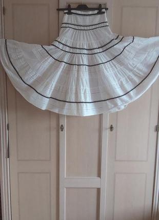 Волшебная ярусная коттоновая юбка от maje.