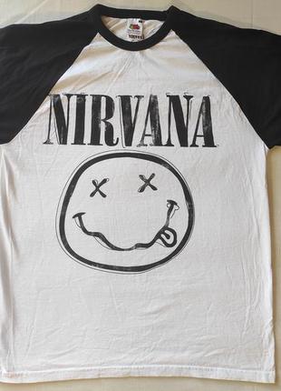 Лонгслив nirvana, футболка длинный рукав нирвана, курт кобейн