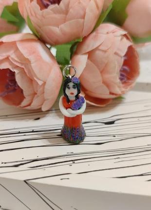 Подвеска чокер кукла мотанка