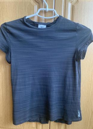Темно-серая спортивная футболка для тренировок 2xs reebok (adidas) activchill новая