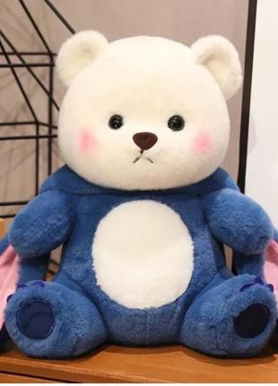 Мягкая игрушка мишка в костюме сточ 60 см