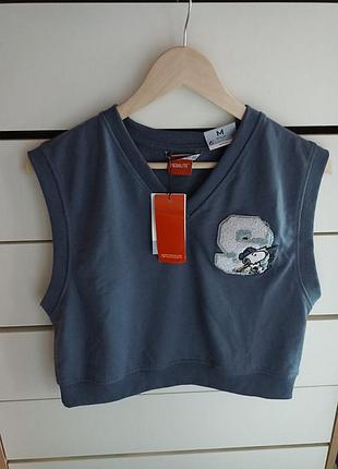 Оверсайз безрукавка/жилет lefties peanuts 🥜