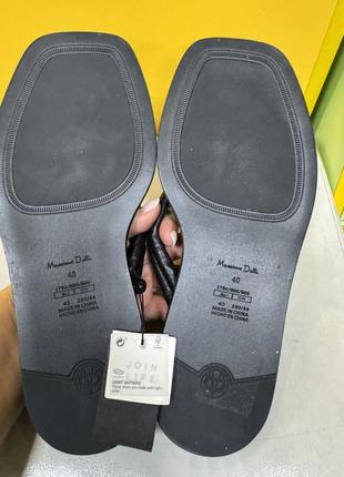 Шлепанки кожа massimo