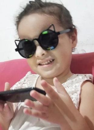 Дитячі сонцезахисні окуляри киця, 3-12 років, нові3 фото