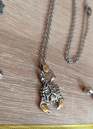Кулон / подвеска скорпиона 🦂 на цепочке